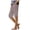 Wine, variant on felwors Womens Bermuda Shorts Knee Length Dressy Causal Elastic Waist Buttons Linen Shorts with Pockets Summer Beach Outfits (Grey, S)