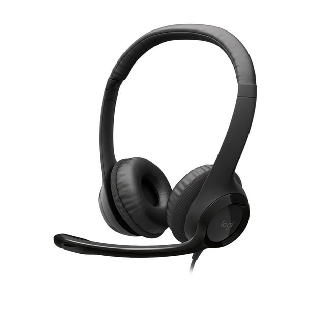 Auriculares estéreo Logitech H390 con cable y micrófono USB con cancelación de ruido
