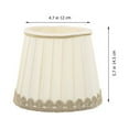 thumbnail image 3 of SHISUYAN Pleated Light Cover Replacement Accessory Chiffon Lampshade Light Shade Decor, 3 of 9