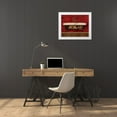 thumbnail image 3 of Audit, Lisa 14x12 White Modern Wood Framed Museum Art Print Titled - Royal Red Bath I, 3 of 4