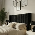 thumbnail image 2 of Velets King Bed Frame with Hydraulic Lift Storage, Upholstered Platform Bed, Tufted Headboard, Wood Slats, No Box Spring Needed, 2 of 8
