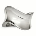 thumbnail image 4 of Chisel Stainless Steel Polished Wave Ring, 4 of 6