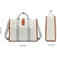 thumbnail image 5 of Laptop Bag for Women 15.6 Inch Lightweight Canvas Tote Bags Teacher Work Bag for School Travel, 5 of 6
