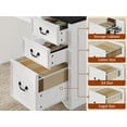 thumbnail image 5 of 60'' Farmhouse Executive Desk with Drawers, Home Office Desk with Power Outlet & Keyboard Tray, Wood Computer Desk with File Drawer & Slide-Out Storage Shelves, Writing Desk for Work, White, 5 of 9