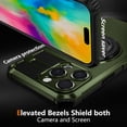 thumbnail image 2 of ELEHOLD for iPhone 16 Pro Magnetic Case [Compatible with Mag Safe] Invisible Stand with Ring Kickstand,Military Grade Shockproof Full Protective Case,Darkgreen, 2 of 11