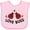 AD-Pink, variant on Inktastic Love Bugs Red Ladybugs Valentine's Day Boys or Girls Baby Bib