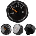 thumbnail image 2 of Valve Pressure Gauge, Pressure Gauge Black 3000PSI/6000PSI Mini  For Pressure Measuring, 2 of 8