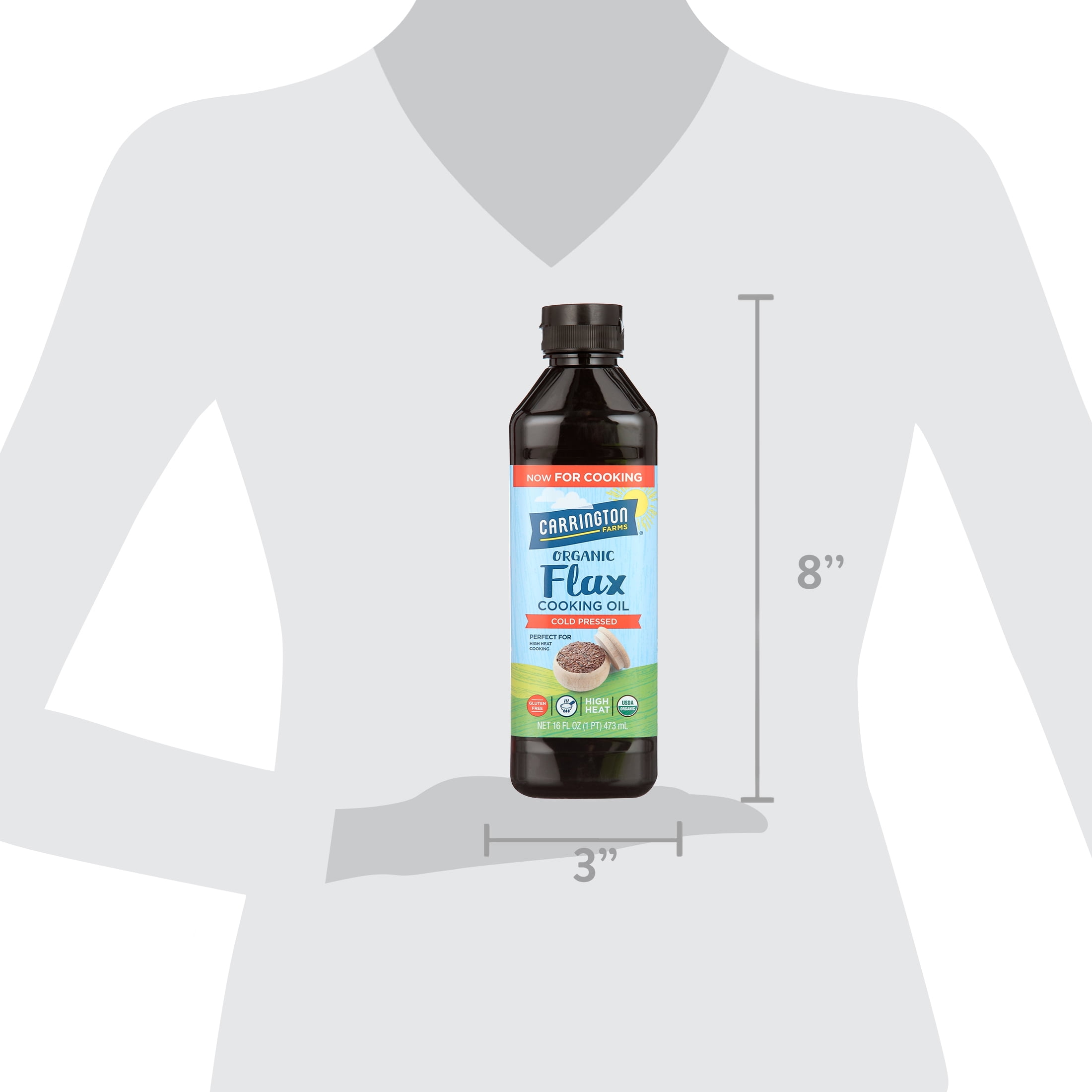 Carrington Farms Organic Flax Cooking Oil,16oz