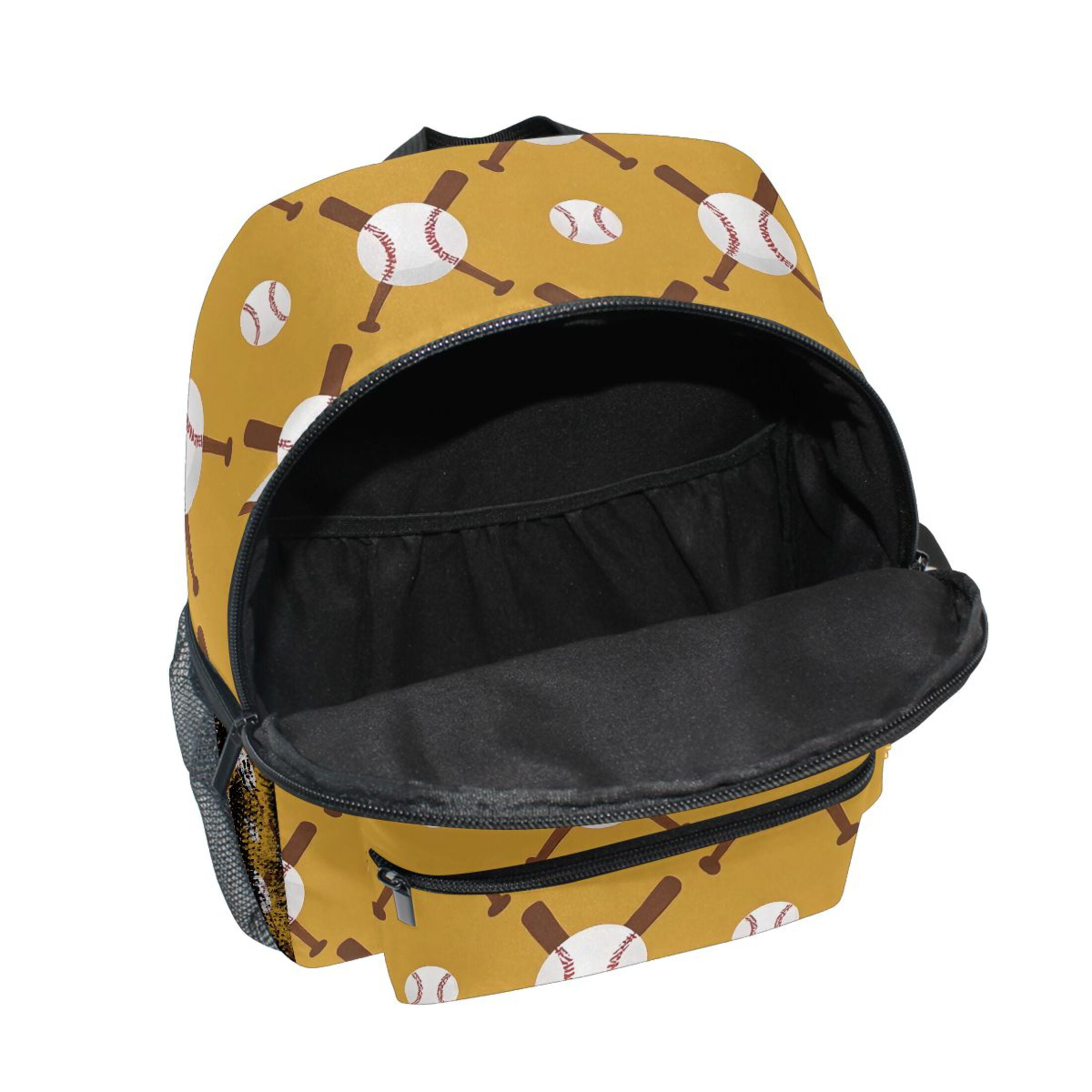 ALAZA Baseball Balls Bats School Backpack Small Bookbag Mini Bags