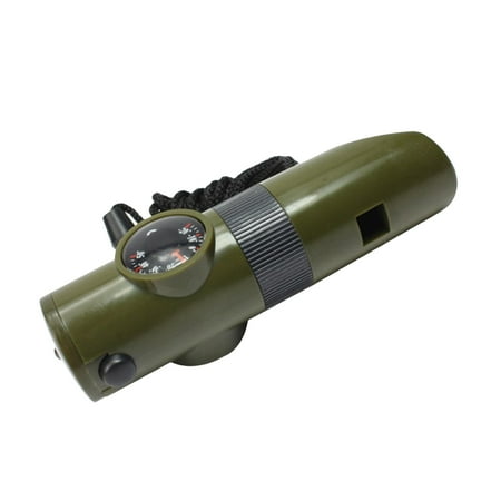 

Midsumdr Camping Gear Must Haves 7 In 1 Survival Bushcraft Trekking Whistle Compass Mirror Torch Magnifier Etc Camping Stuff on Clearance