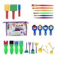 thumbnail image 2 of Moyic Paquete de 26 pinceles de esponja para pintar para niños, rodillo de dibujo de juguete, jardín de infantes, creatividad, Kits de experimentos de química, 2 of 6
