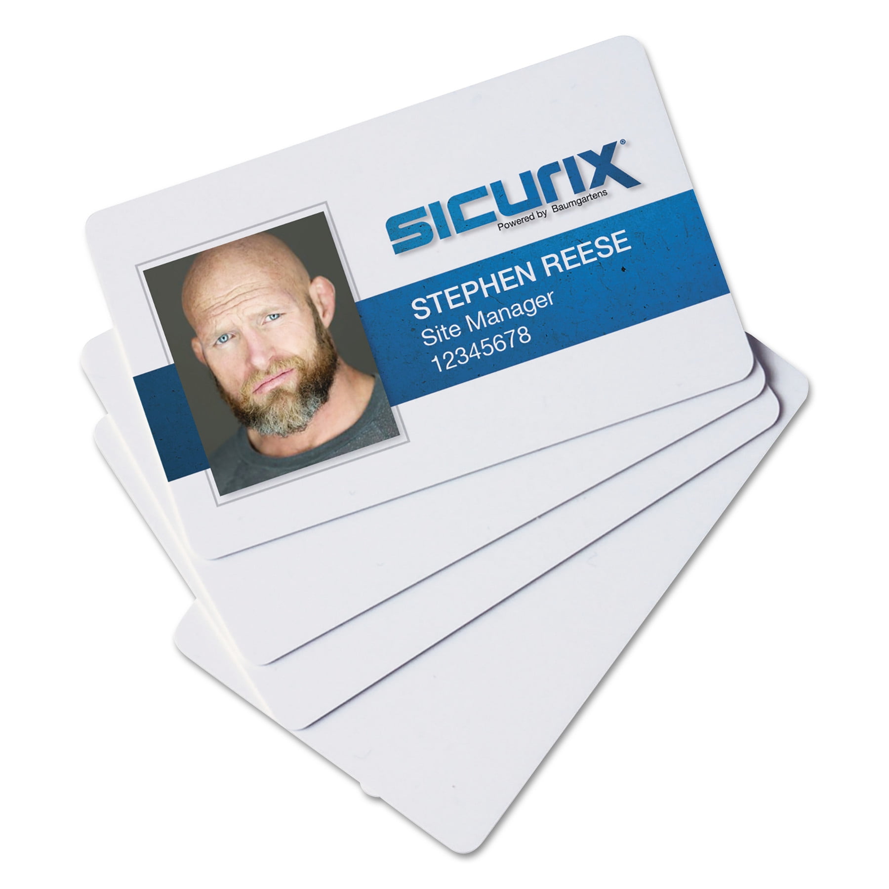 SICURIX SICURIX Blank ID Card 2 1 8 X 3 3 8 White 100 Pack Walmart
