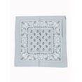 thumbnail image 1 of Cowboy Cotton Bandana Scarf Paisley Solid, Paisley Light Grey, 1 of 1