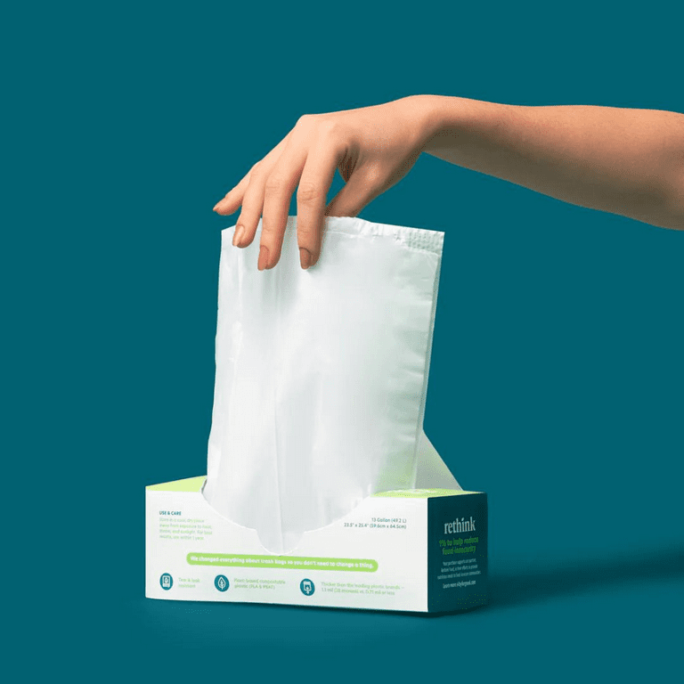 13 Gallon Compostable Tall Kitchen Bin Liners (Extra Strength