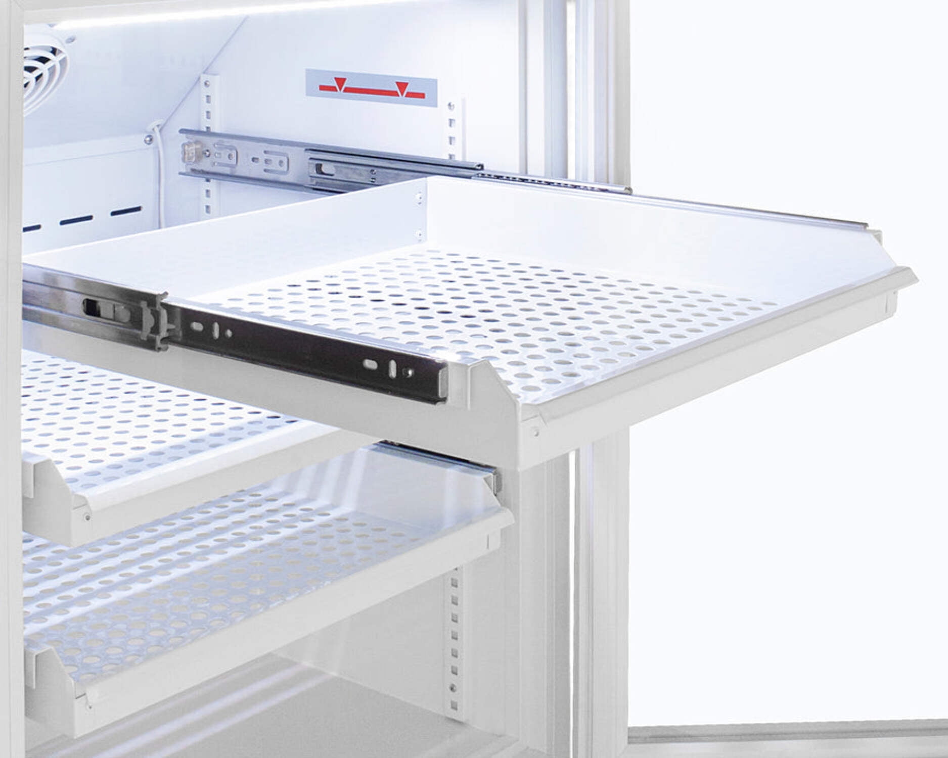 Accucold ARG15PVDR 15 Cu.Ft. Upright Vaccine Refrigerator w/ Removable Drawers, Glass Door, 2-8°C
