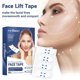 thumbnail image 2 of Cinta de lifting facial invisible en forma de V, 40/60/80 unidades, transpirable, herramientas de maquillaje instantáneo, 2 of 6