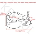 thumbnail image 2 of ABCISI Heavy Duty 316 Stainless Steel Pair of 7/8"(22mm) I.D.Bimini Top Hinge Rail Mount with Boat Pin & Cam Clamp Quick Release for 22MM Poles &Tube/Pipe, 2 of 7