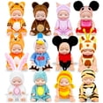 thumbnail image 1 of Minimuñecas Muiyaneq de 11 cm con ropa de animales para niñas, 1 of 7