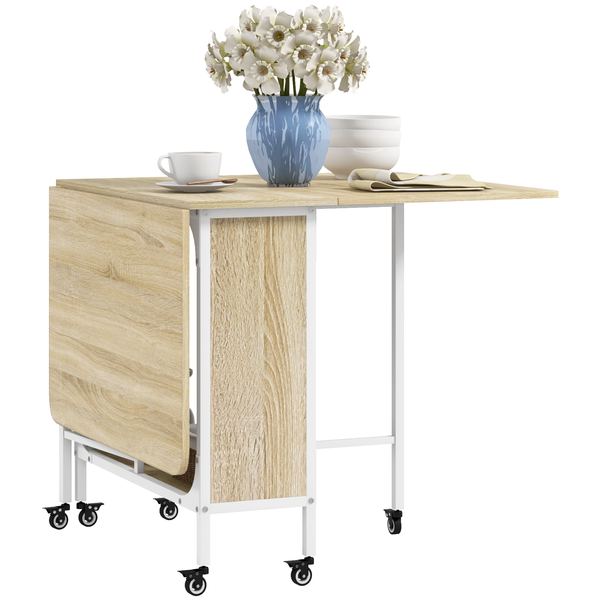 CoSoTower Folding Dining Table, Extendable Kitchen Table for Small ...