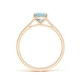 thumbnail image 2 of Angara Natural 1.2 Ct. Aquamarine Fashion Ring in 14K Rose Gold for Women (Ring Size: 12), 2 of 9