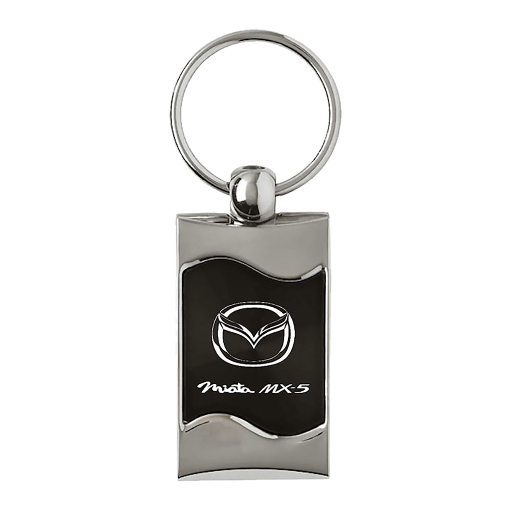 Mazda6 Mazda 6 Black Teardrop Key Fob Authentic Logo Key Chain Key Ring Keychain Lanyard 
