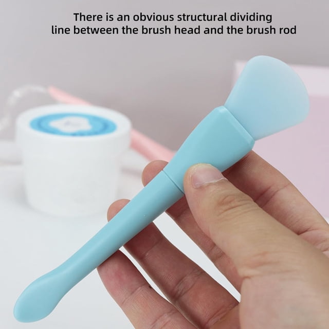 DPTALR Masque Facial Double Tête avec Pelle Brosse à Boue Douce Outil Démaquillant