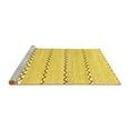 thumbnail image 2 of Ahgly Company Machine Washable Indoor Round Solid Yellow Modern Area Rugs, 6' Round, 2 of 4