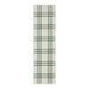 GAP Home Distressed Plaid Indoor Runner Rug, Green, 2' x 7'