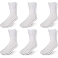 thumbnail image 1 of HSHDLDF Men's Diabetic Cotton Crew Socks Loose Fitting Non-Binding Top Circulatory Cushion Bottom, 1 of 6