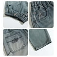 thumbnail image 5 of WMQPNNS Boys Jeans Kids Fashion Boys Pants Size 10 Baggy Elastic Waist Straight Leg Skater Denim Pants Casual Loose Streetwear with Pockets(A-Blue, Size 9-10 Years), 5 of 9