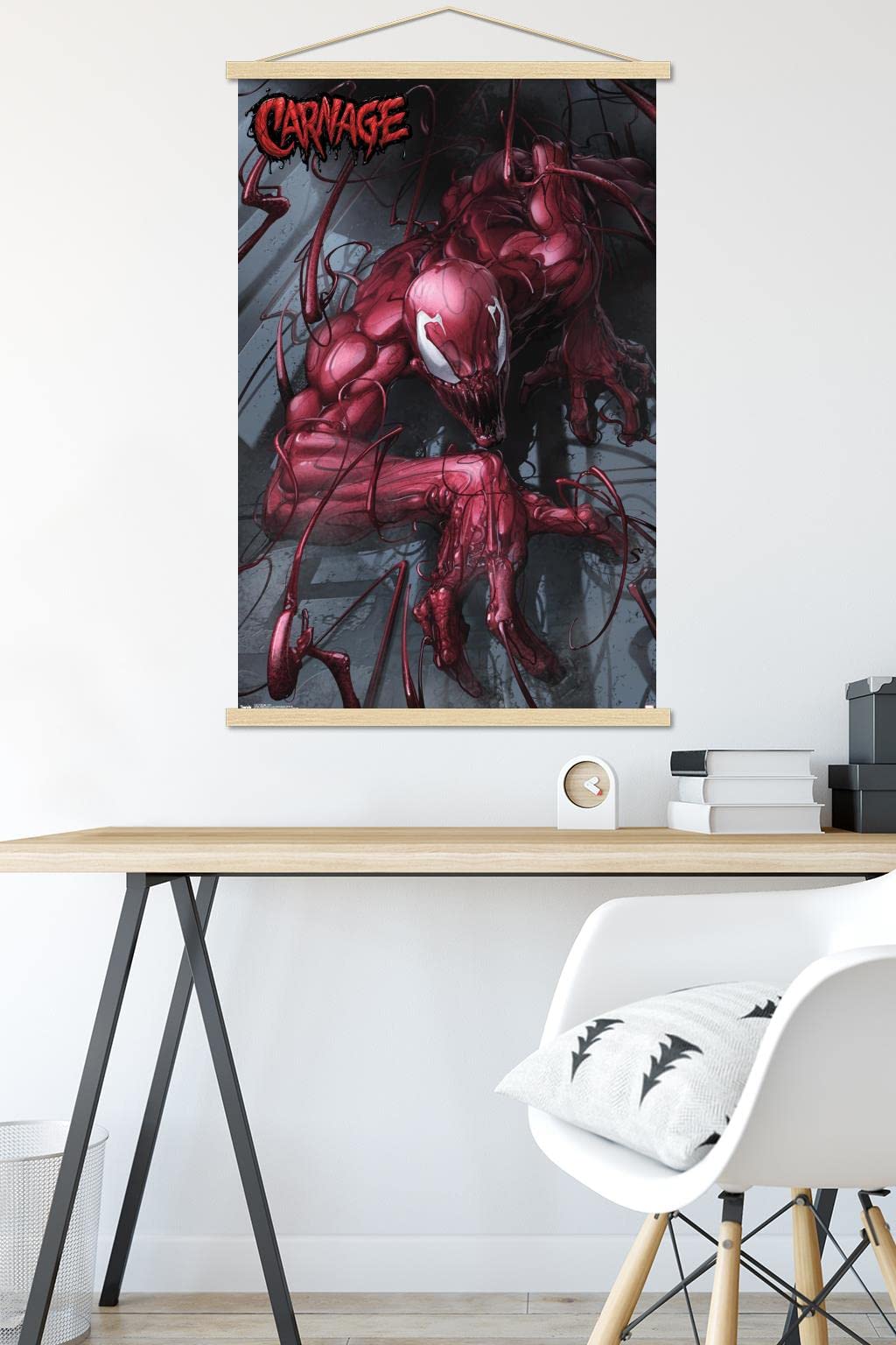 Marvel Comics - Carnage - Wall Wall Poster with Magnetic Frame, 22.375" x 34"