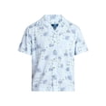 thumbnail image 5 of George Men's Linen Blend Camp Shirt with Short Sleeves, Sizes S-5XL, LT-3XLT, 5 of 5