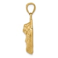 thumbnail image 2 of 14K Gold Polished 2-D Large Jesus Head with Crown Pendant, 2 of 3