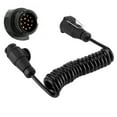 thumbnail image 2 of Greensen Akozon Trailer Adapter Cable 13Pin To 13Pin Trailer Plug Extension Spring Cord For Car Caravan RV, 2 of 8
