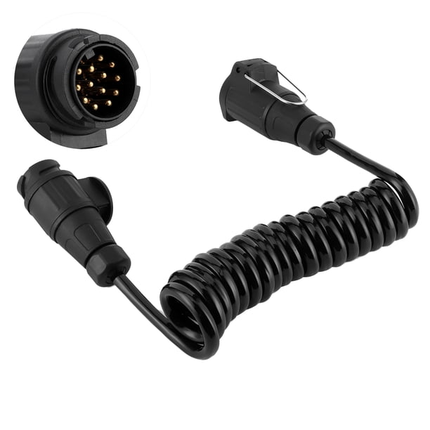 Cable de remolque, adaptador de 13 pines a 13 pines, conector de cableado de remolque, adaptador de remolque, multifuncional