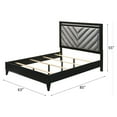 thumbnail image 5 of ACME Chelsie Queen Bed in Gray and Black, 5 of 5