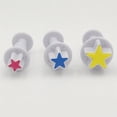 thumbnail image 2 of Gobaker Star Fondant Plunger Cutter Set Sugarcraft Cake Cookies Cupcake Decorating Tool DIY Mold, 3-Pack, 2 of 5