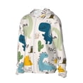 thumbnail image 2 of Xecao Childish Dinosaur for Sun Shirt-A lightweight, hoodie-style long-sleeve UV protection garment designed for other outdoor activities., 2 of 9