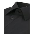 thumbnail image 4 of Omega Italy Men's Long Sleeve Dress Shirt Solid Color Regular Fit 25 Colors, 4 of 5