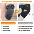thumbnail image 2 of Masajeador de Rodilla 3en1 Calentado Recargable Vibración y Calor Ajustable para Artritis y Dolor, 2 of 7