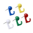 thumbnail image 1 of WHAMVOX 100pcs Map Push Pin Assorted Color Steel Point for Photo Wall, 1 of 8