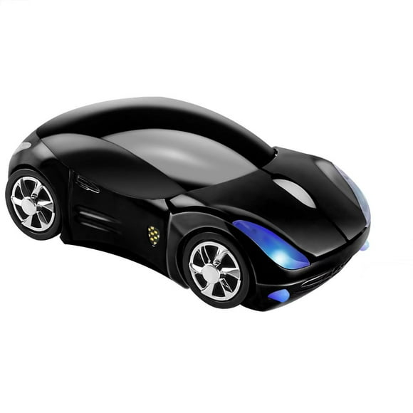 CHUYI 2.4GHz Wireless Mouse Cool 3D Sport Car Shape Ergonomic Optical Cordless Mice with USB Receiver for PC Laptop Computer Notebook 1600DPI