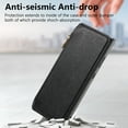 thumbnail image 5 of for Samsung Galaxy S25 Ultra Phone Case, Detachable Magnetic Wallet, Card Slot Pocket Zipper Retro PU Leather Flip Folio Case Compatible with Kickstand Magsafe for Samsung Galaxy S25 Ultra, Black, 5 of 6