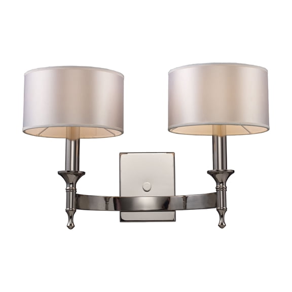Elk Home 19-Inch Wide Pembroke Sconce, Transitional, Polished Nickel