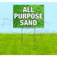 thumbnail image 1 of All Purpose Sand (18" x 24") Yard Sign, Includes Metal Step Stake, 1 of 6