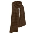 thumbnail image 3 of Dailypoc Scarf for Women Winter Autumn & Winter Women's Coarse Yarn Knitted Scarf - Thick Long Labeled, Skin-Friendly, Windproof Couple/Student Warm Shawl,Coffee,One Size, 3 of 4