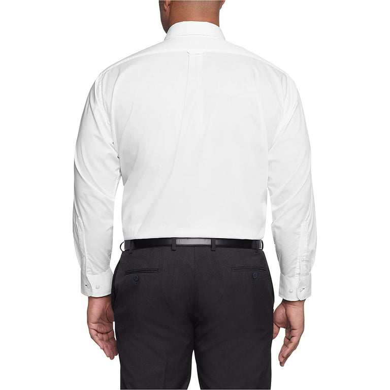 Izod Mens Big Fit Dress Shirts Stretch Solid (Big and Tall) Dress Shirt :  : Clothing, Shoes & Accessories