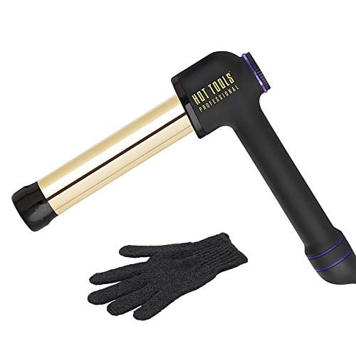 Hot Tools Professional 24k Gold CURLBAR for Long Lasting Results, 1 1/4 Inches