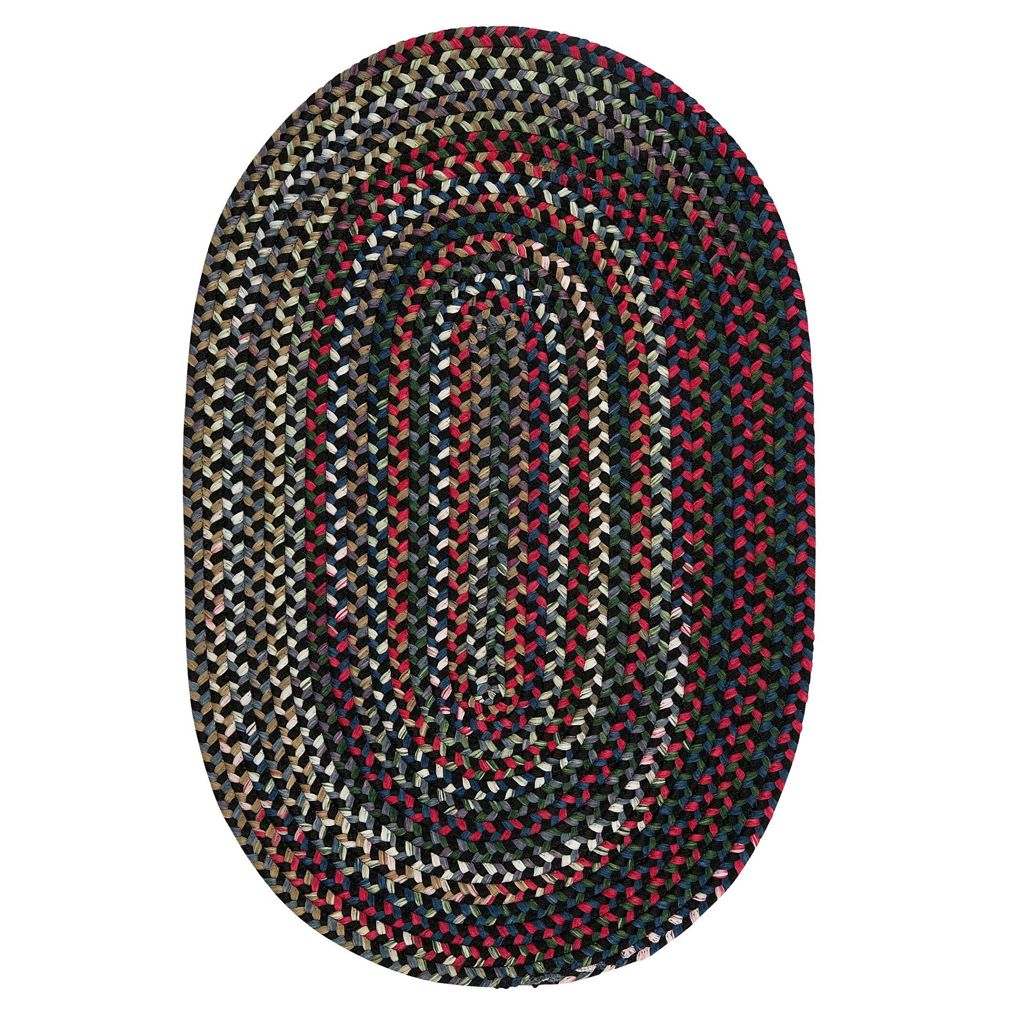 8' x 10' Rustic Oval Handmade Braided Area Throw Rug