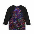 thumbnail image 4 of YUNAFFT Girls Christmas Print Casual 3/4 Sleeve Round-Neck Blouses & Shirts Cotton-Like Comfort Fit Elastic 4-14Y, 4 of 7